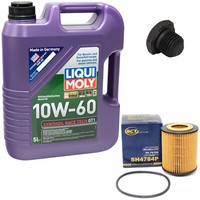 MotoröL Set 10W-60 5 Liter + ÖLfilter + Schraube FüR Opel Omega B Vectra Sintra