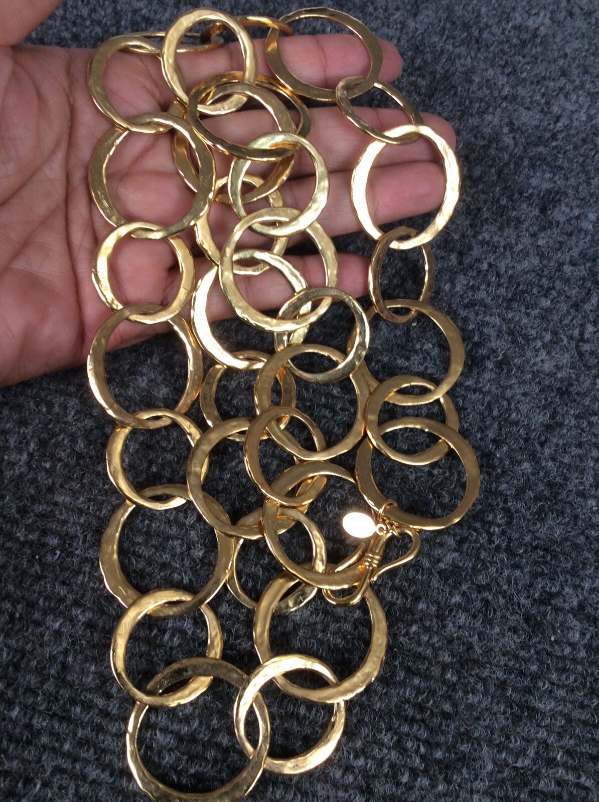 Stunning vtg. KJL Kenneth Jay Lane modernist link… - image 5