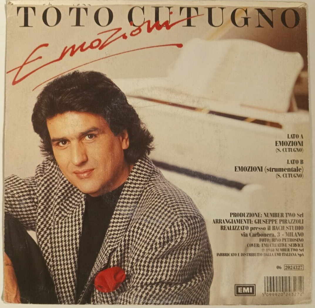 伊7” I Refuse It Sogni A Doppie Vie / Noi Vi Odiamo / Cronache Del Videotopo TOTO0239 TOTO ALLE PRESE COI DISCHI /00080 TOTO CUTUGNO - UNA DOMENICA ITALIANA - 1987 ITALIAN 7