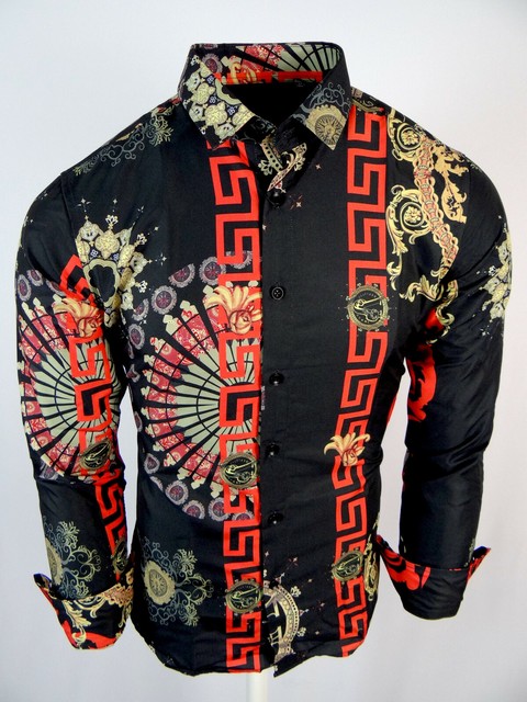 yellow and black designer shirt