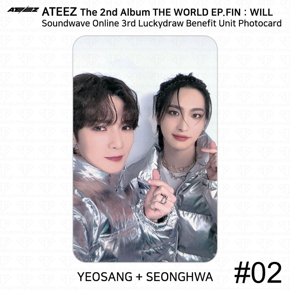 ATEEZ 2nd Album THE WORLD EP.FIN WILL Soundwave 3rd Online Lucky