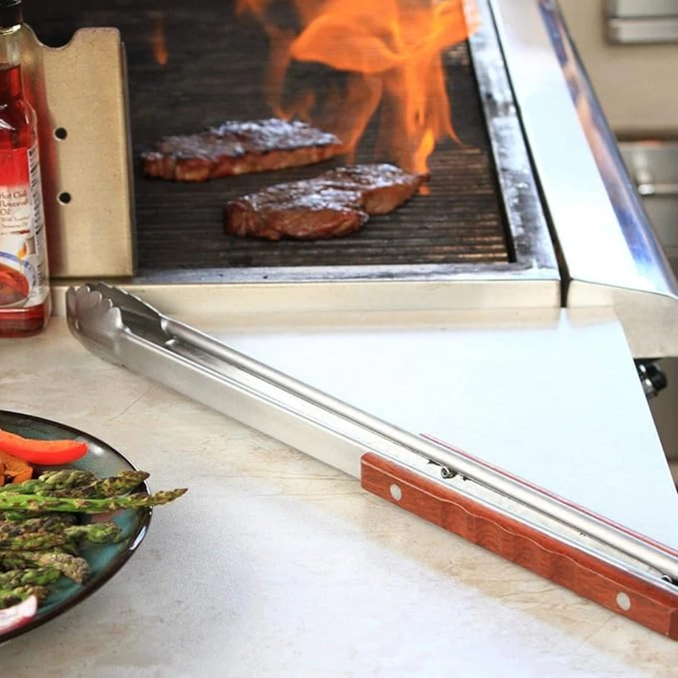 锁定扇形夹 22 英寸长平红木手柄耐用不锈钢。 — 第 3/4 张图片