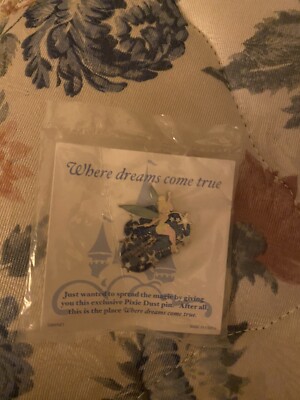 Disney Cast Exclusive Tinkerbell Pixie Dust Pin - Where Dreams Come True