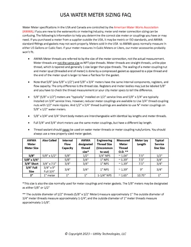 3/4" SHORT Water Meter Coupling, NL brass, 3/4" Fem swivel nut x 3/4" male NPT - Picture 8 of 8