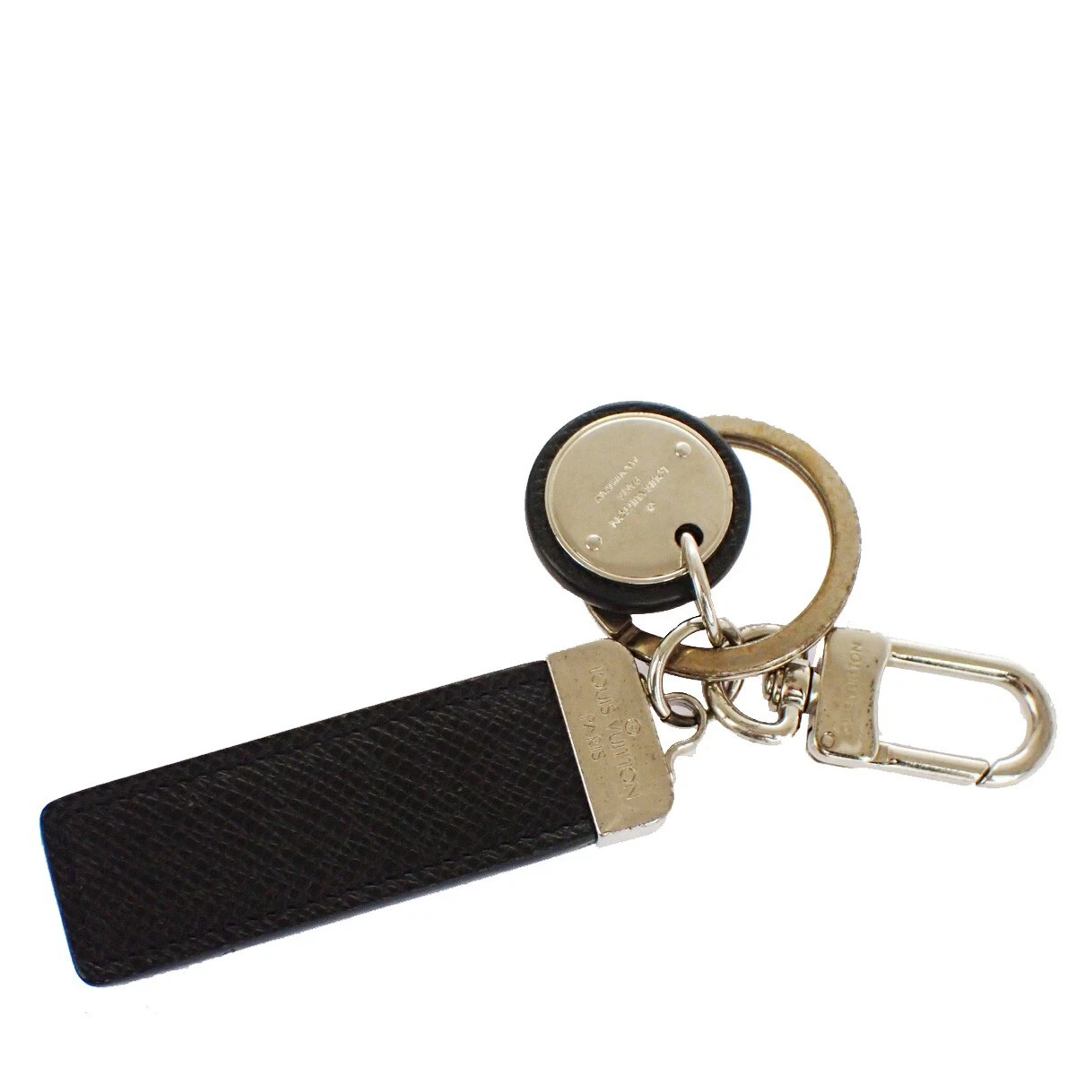 Louis Vuitton Neo LV Club Bag Charm & Key Holder Black Leather & Metal