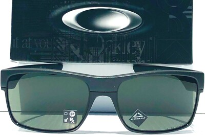 NEW* Oakley TWO FACE Steel Black w PRIZM Grey Iridium Sunglass