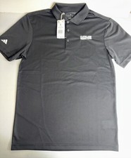 Adidas A430 Sld Pique Men’s Polo Golf Shirt Black AHL Cleveland Monsters NWT
