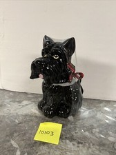 Black Scottie Dog Ceramic Cookie Jar 11.5” Tall New