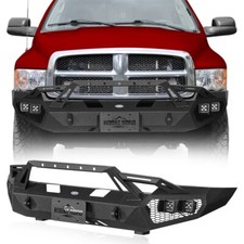 Offroad Front Bumper W Winch Plate Fit 2003 2004 2005 Dodge Ram 2500 3500 Truck
