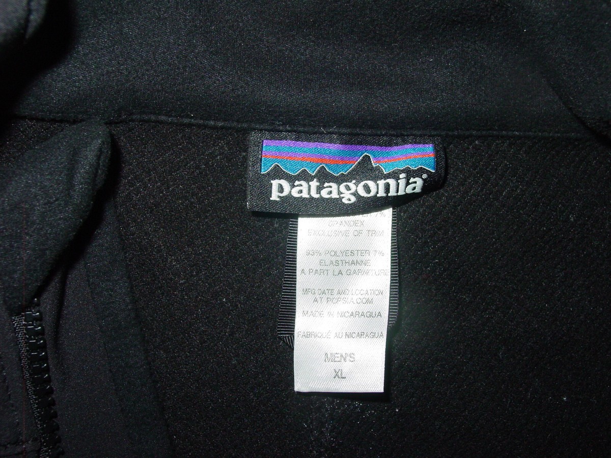 2014 Mens Patagonia Adze Black Full Zip Polartec Style 83390