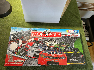 VTG Sealed 2002 Monopoly Sam Bass Nascar Collectors Edition Famly Gameboard Game