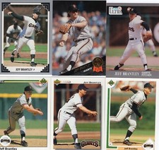 JEFF BRANTLEY Lot of 25+ Different Premium Baseball Cards San Francisco Giants