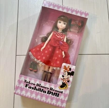 Disneyland Fashion Doll Figure Clothes with Minnie Mouse Motifs Tokyo Japan F/S