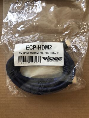 icarus High Speed Cable ECO-HDM2 2M HDMI TO HDMI DBL SHOT MLD P