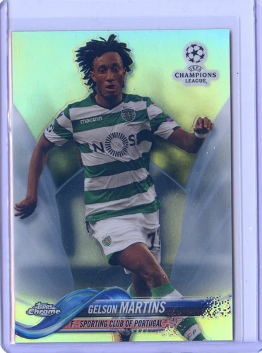 2017 Topps Chrome UEFA Champions League Soccer Refractor Gelson Martins #21