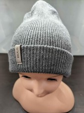 Bula Knit Beanie Gray Cuffed Winter Hat Stretch Ski Snowboard