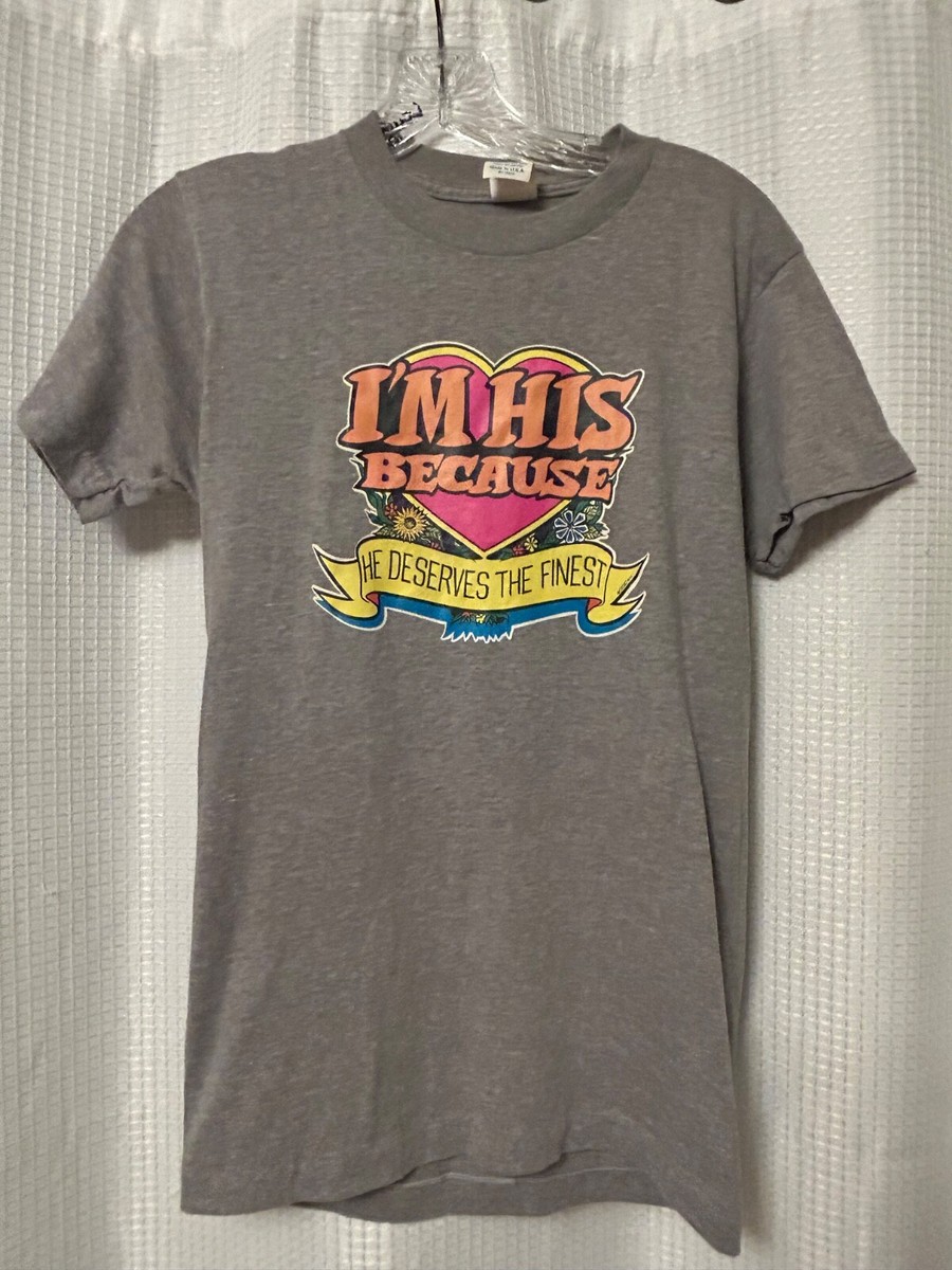 VTG 1973 I'm His T Shirt Size M Kitsch Fun Retro | eBay