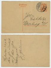 112880 - Ganzsache P 112 A - Postkarte - Vieselbach 9.4.1917 nach Merseburg