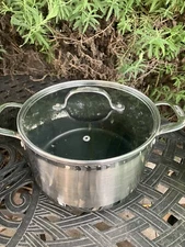 CHRISTIANIA DENMARK Large Stainless Steel Stock Pot 8 Qt.