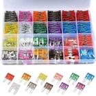 Automotive Standard & Mini Size Blade Fuses Assortment Kit For Car SUV Boat RV