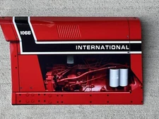 Wow!! Curved  International 1066 Black Stripe Tractor  Farm 3D Sign 5 Millionth