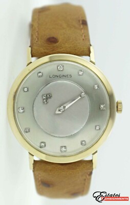 Vintage 1956 Longines Mystery Dial 14k 