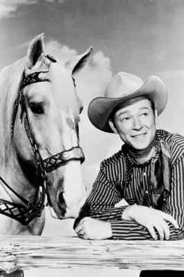 Roy Rogers und Trigger 4x6 Foto s/w Druck
