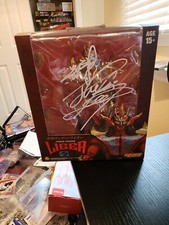 New Auto Signed NJPW Jushin Thunder Liger RED Ringside Storm Collectibles JSA