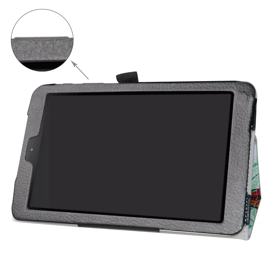 Funda Galaxy Tab A 8.0 2018, folio de cuero PU cubierta con soporte plegable para Samsung... Foto 4 de 4