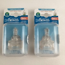 Dr. Brown's Natural Flow Silicone Nipples For Narrow Baby Bottles 0M BPA Free