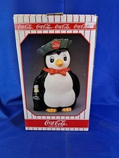 Vintage 1997  Coca Cola Penguin Cookie Jar With Box