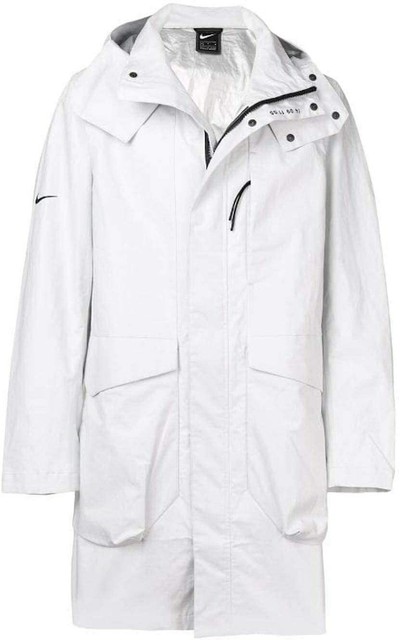 nike white parka
