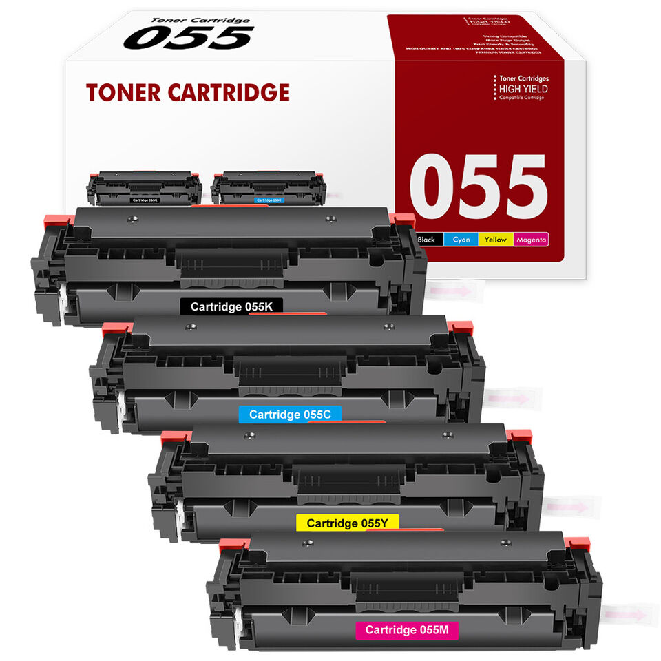 4 Pack 055H Toner W/Chip For Canon CRG 055 ImageClass MF745Cdw - Foto 2