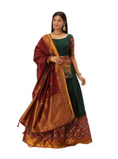 lehenga choli for women Silk woven design Stitched Lehenga Blouse and Dupatta
