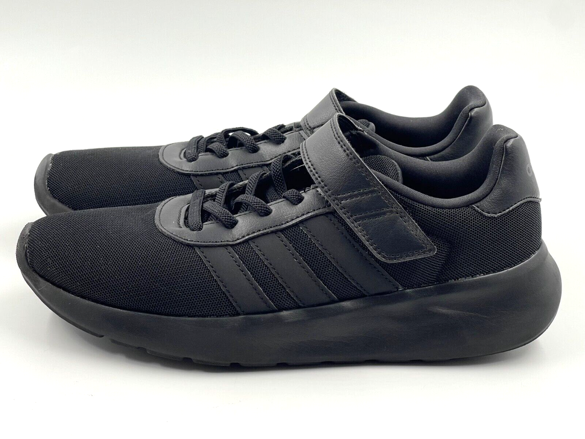Adidas Lite Racer Youth Size Black Running Shoes Hook Loop