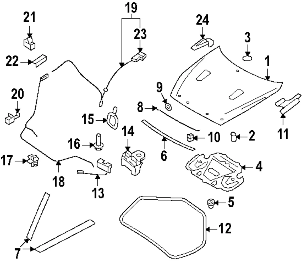Cerradura para Nissan GT-R (N/P 65601-JF10B)
