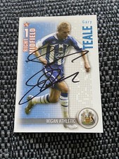 GARY TEALE - WIGAN ATHLETIC FC FOOTBALL SIGNED SHOOT OUT CARD