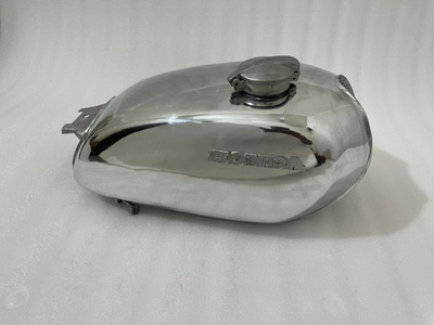 #ad #ad Honda CL350 Scrambler 1973 Aluminum Polish Petrol Fuel Gas Tank Cap Badges $408.50