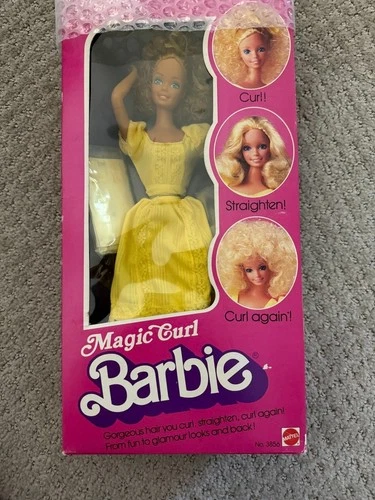 Barbie Magic Curl Doll 1981 Vintage Mattel No. 3856 NIB