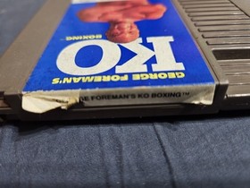 George Foreman's KO Boxing (Nintendo, NES, 1992) &iexcl;Aut&eacute;ntico probado y funcionando!