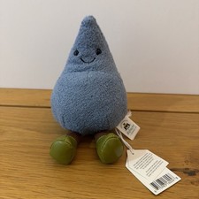 Jellycat AMUSEABLE HAPPY RAINDROP New BNWT Soft Plush Toy Rain Drop Water Boots