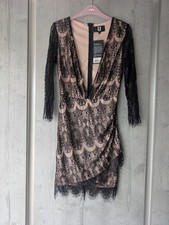 Forever Unique Black Lace Occasion Dress Small New With Tags