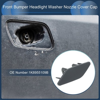 Front Left Washer Nozzle Cover Cap for Volkswagen Scirocco 2009-2014 Unpainted