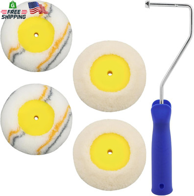 Corner Paint Roller, 5Pcs Drywall Corner Edger Painting Rollers Kit, Paints Edge