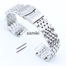 Stainless Steel Watch Band Bracelet Strap Clasp Adjustable 18/19/20/21/22/23/24