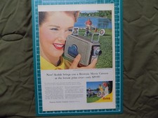 1956 PRINT AD KODAK BROWNIE MOVIE CAMERA LOWEST PRICE 29.95