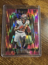 TEZ JOHNSON ROOKIE BUCCANEERS 2025 SELECT PINK PRIZM SHOCK FOOTBALL