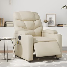 Relaxsessel Elektrisch Massagesessel Fernsehsessel Leder Lesesessel TV Sessel
