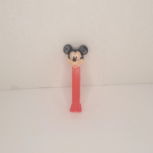 Vintage Disney Mickey Mouse PEZ Dispenser Red Stem Candy Collectible Toy Retro
