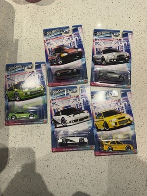 Hot Wheels - 90s Street Scene Full Set of 5, Civic EG Celica 300ZX Evo 180SX